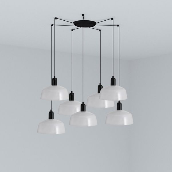 Люстра Faro 20340-145-7L Tatawin Pendant Lamp Shade Metal M White 7xE27