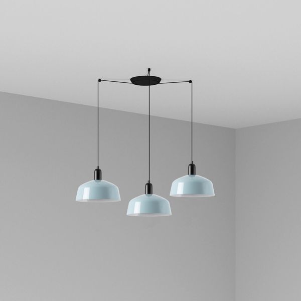 Люстра Faro 20340-147-3L Tatawin Pendant Lamp  Scr. Metal M Blue Grayish 3xE