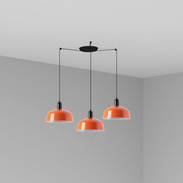 Люстра Faro 20340-148-3L Tatawin Pendant Lamp Scr. Metal M Orange Red. 3xE2
