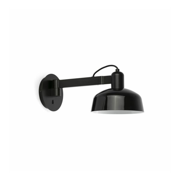 Kinkiet Faro 20342-141 Tatawin Wall Lamp  Arm Shade Metal Black 1xE27