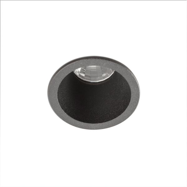 Точковий світильник Faro 2101002 FOX black recessed 2700K