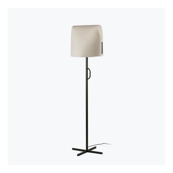 Lampa podłogowa Faro 23003-59 LUANG Black/beige floor lamp