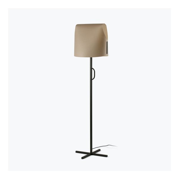 Lampa podłogowa Faro 23003-60 LUANG Black/camel floor lamp