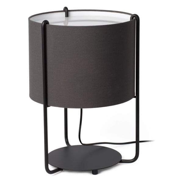 Lampa stołowa Faro 24020-32 Drum Black/grey table lamp