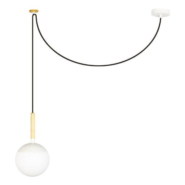 Lampa wisząca Faro 28209 Mine PC White pendant lamp