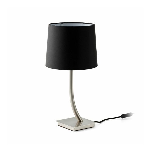 Lampa stołowa Faro 29684-06 REM Nickel mat/black table lamp