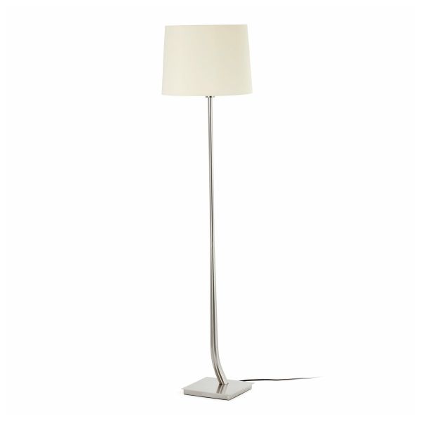 Lampa podłogowa Faro 29686-08 REM Nickel mat/beige floor lamp