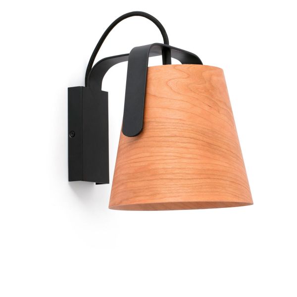 Спот Faro 29844 STOOD Black and wood wall lamp