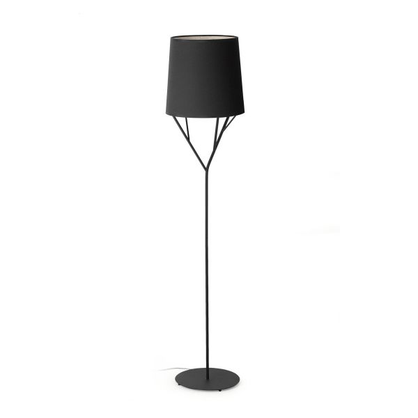 Lampa podłogowa Faro 29868 TREE Black floor lamp 60W