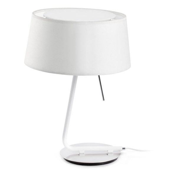 Настільна лампа Faro 29942 HOTEL White table lamp