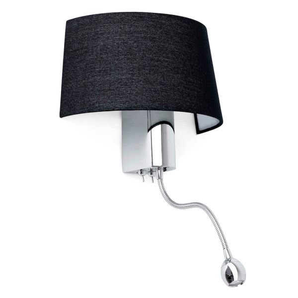 Бра Faro 29946 HOTEL Black reading LED wall lamp