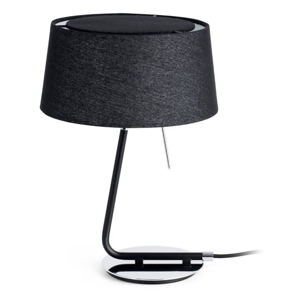 Настільна лампа Faro 29947 HOTEL Black table lamp