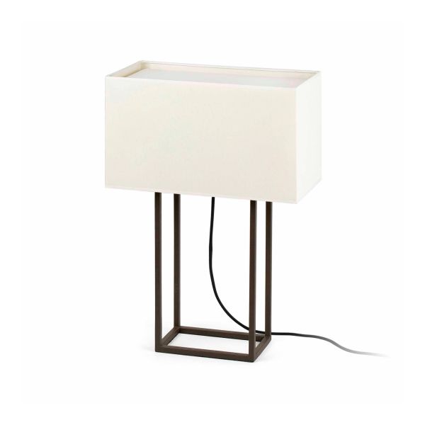 Lampa stołowa Faro 29985 VESPER Brown and beige wall lamp