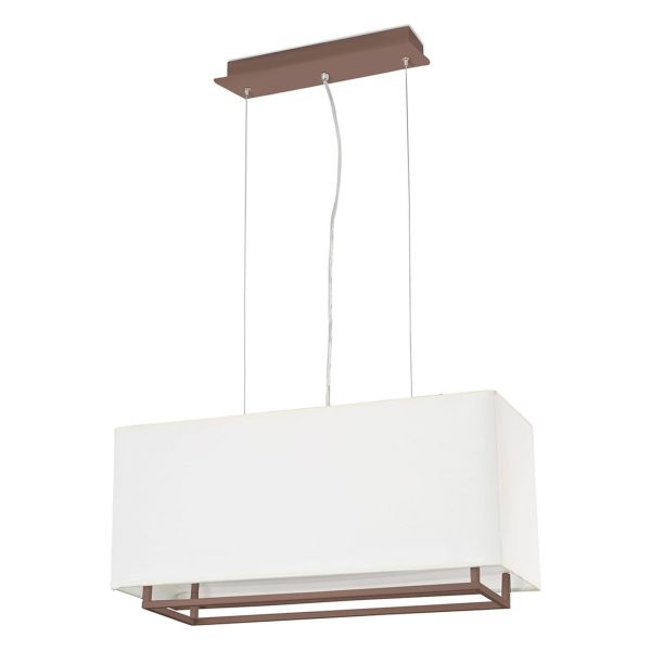 Żyrandol Faro 29987 VESPER 600 Brown pendant lamp