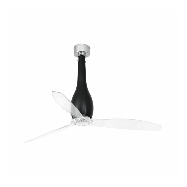 Wentylator sufitowy Faro 32003 ETERFAN Matt black/transparent fan with DC motor