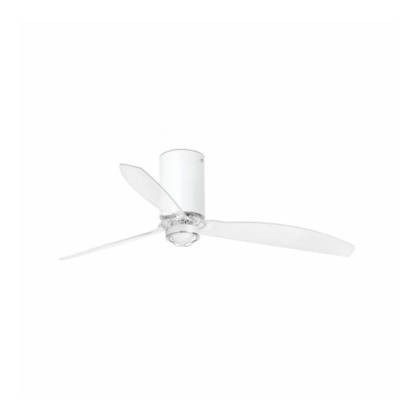 Wentylator sufitowy Faro 32039-9 MINI TUBE FAN M LED Matt white/transparent FAN M LED with DC motor