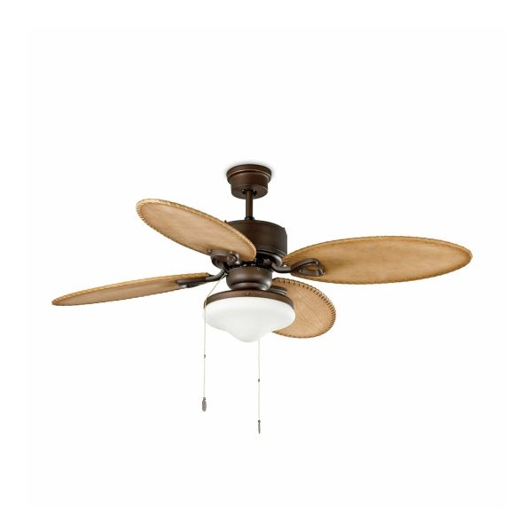 Lampa z wiatrakiem Faro 33019 LOMBOK L Brown fan