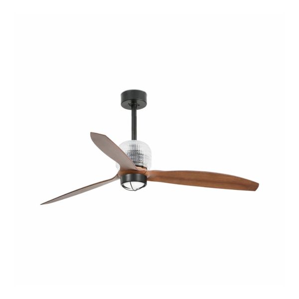 Люстра-вентилятор Faro 33395DWW-10 Deco Fan 1280mm Black Blades Wood 17W 3000K Wiz