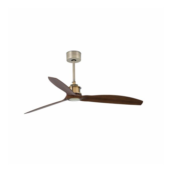 Стельовий вентилятор Faro 33398 JUST FAN M Old gold/wood fan with DC motor