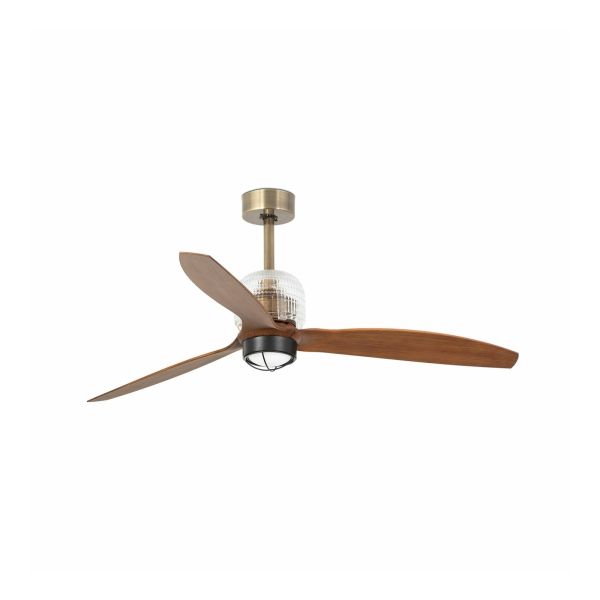 Люстра-вентилятор Faro 33398D-10 DECO FAN M LED Gold/wood FAN LED with DC motor