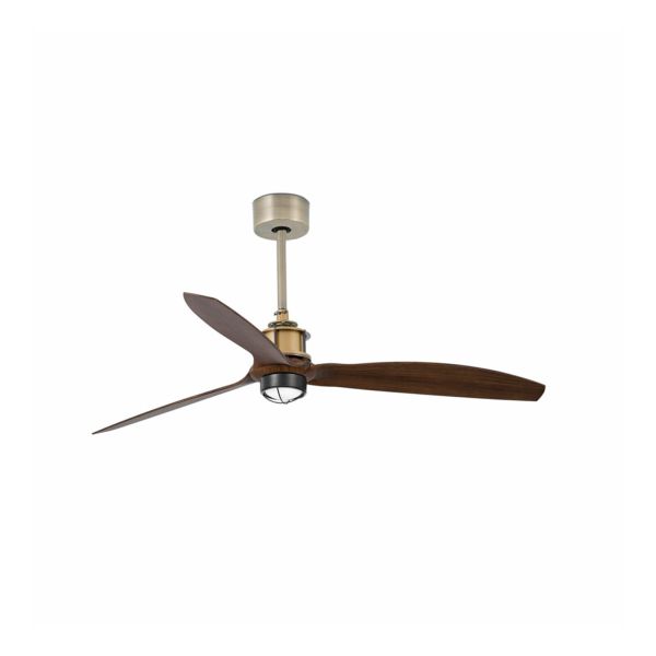 Люстра-вентилятор Faro 33398WW-10 Just Fan M 1280mm Gold Old 3 Blades 17W 3000K Wiz