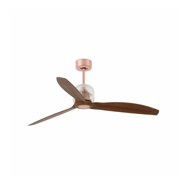 Wentylator sufitowy Faro 33399D DECO FAN M Copper/wood FAN LED with DC motor