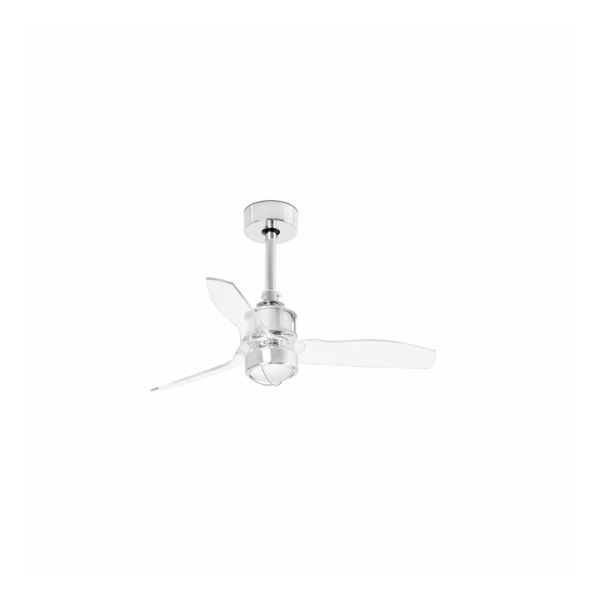 Люстра-вентилятор Faro 33426WW-9 Just Fan S 810mm Chrome Blades Trans 17W 3000K Wi