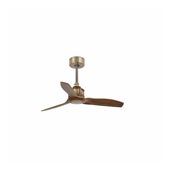 Wentylator sufitowy Faro 33428WP JUST FAN XS Old gold/wood fan 81cm SMART