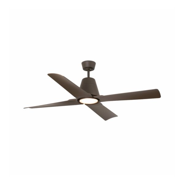 Lampa z wiatrakiem Faro 33490WW-16 Typhoon 1300mm Brown 4 Blades 16W 3000K IP44 Wiz