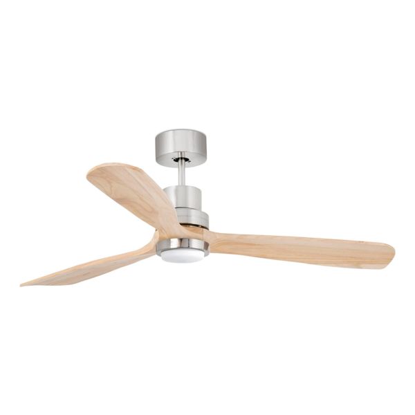 Люстра-вентилятор Faro 33560DCWW Lantau L DC1320 Niq Mat 3 Blades Pine 15W Wiz