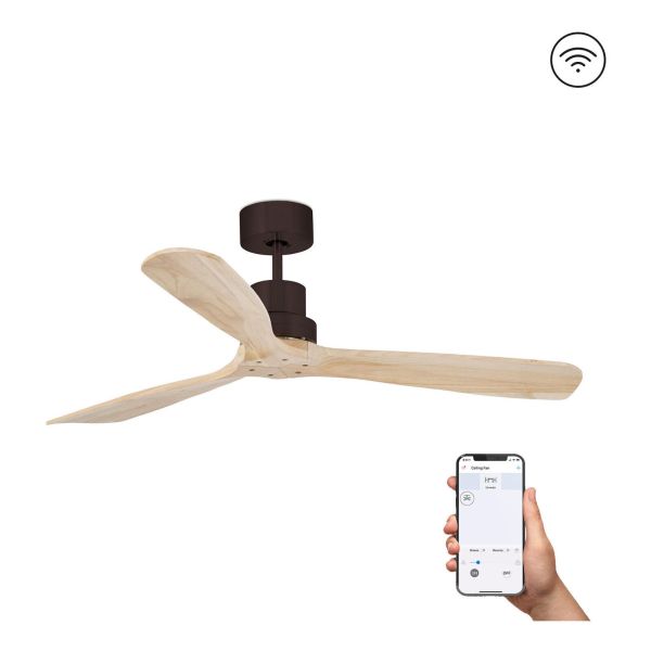 Стельовий вентилятор Faro 33562DCWP LANTAU L Brown/pine fan DC SMART