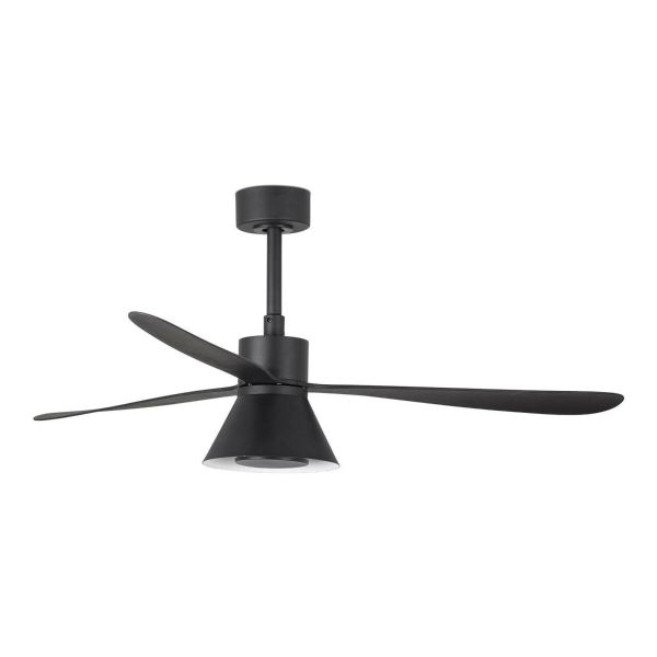 Lampa z wiatrakiem Faro 33761-23 AMELIA L CONE LED Black fan