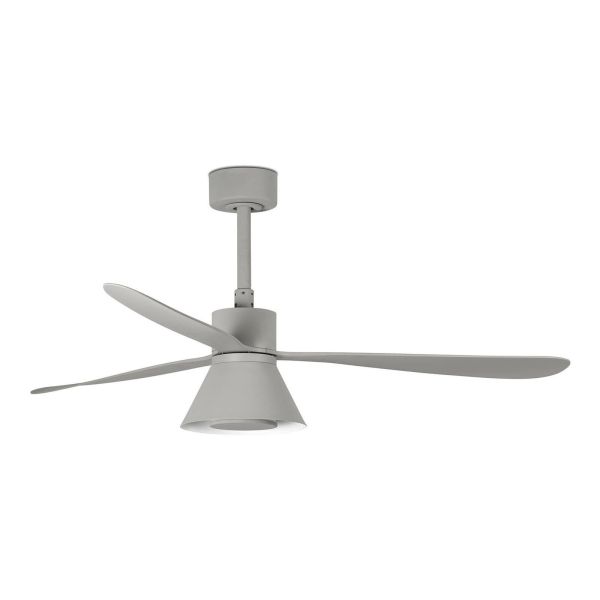 Lampa z wiatrakiem Faro 33762-24 AMELIA L CONE LED Grey fan