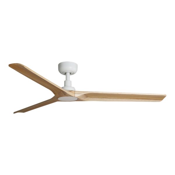 Стельовий вентилятор Faro 33810WT Heywood L 1320mm White 3 Blades Wood Light Tuya