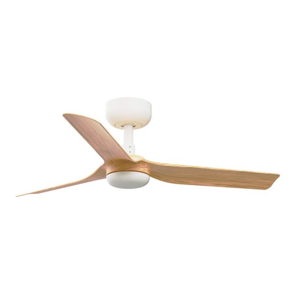 Стельовий вентилятор Faro 33821WT Mini Punt S 900 White 3 Blades Wood Light Tuya