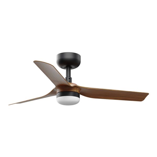 Люстра-вентилятор Faro 33823WT-1TW Mini Punt S 900 Black 3 P Wood Dark 10W Tuya