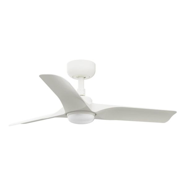 Lampa z wiatrakiem Faro 33824WT-1TW Hey S 900mm White 3 P White LED 10W CCT Tuya