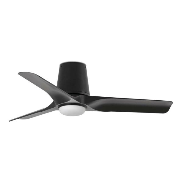 Lampa z wiatrakiem Faro 33827-1TW Hey Tub S 900mm Black 3 P Black LED 10W CCT