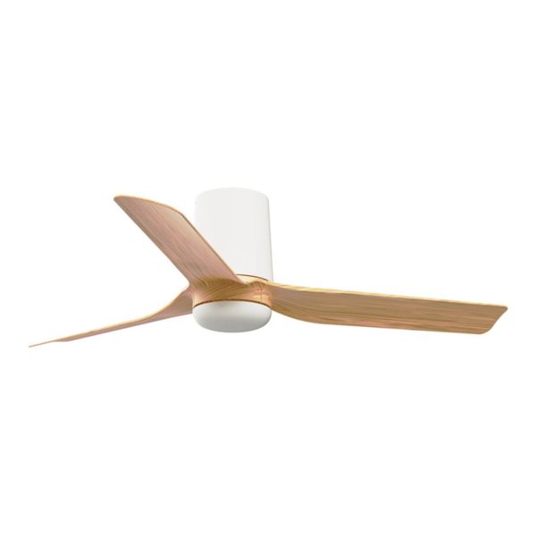 Стельовий вентилятор Faro 33833WT Mini Punt Tub S 900 White 3P Wood Light Tuya