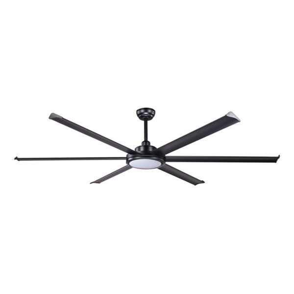 Lampa z wiatrakiem Faro 34203-130 Rotterdam 20 XL 2000mm Black 6P 32W LED 3000K