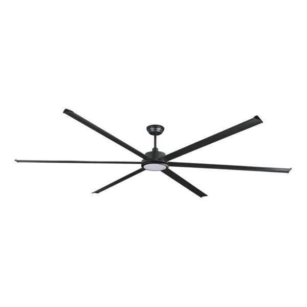 Lampa z wiatrakiem Faro 34211-130 Rotterdam 30 XXL 3000mm Black 6P 32W LED 3000K