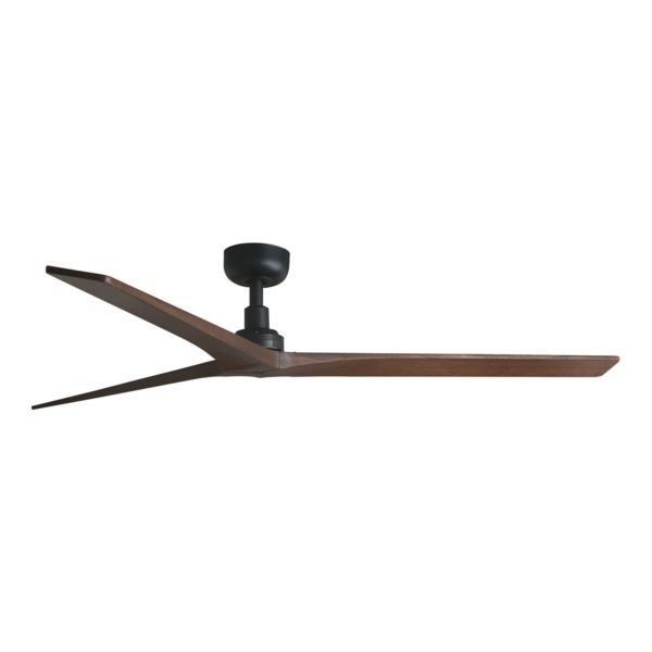 Стельовий вентилятор Faro 34276WT Klim L 1500mm Black 3 Blades Walnut Dark Tuya