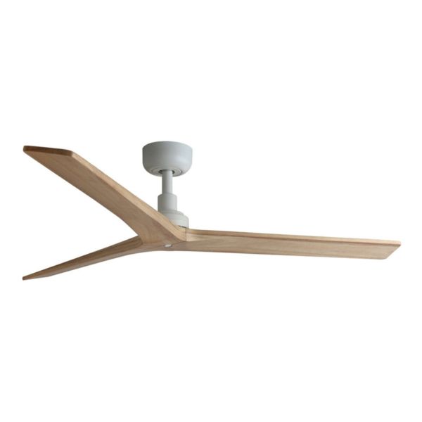 Стельовий вентилятор Faro 34280WT Klim M 1250mm White 3 Blades Oak Light Tuya