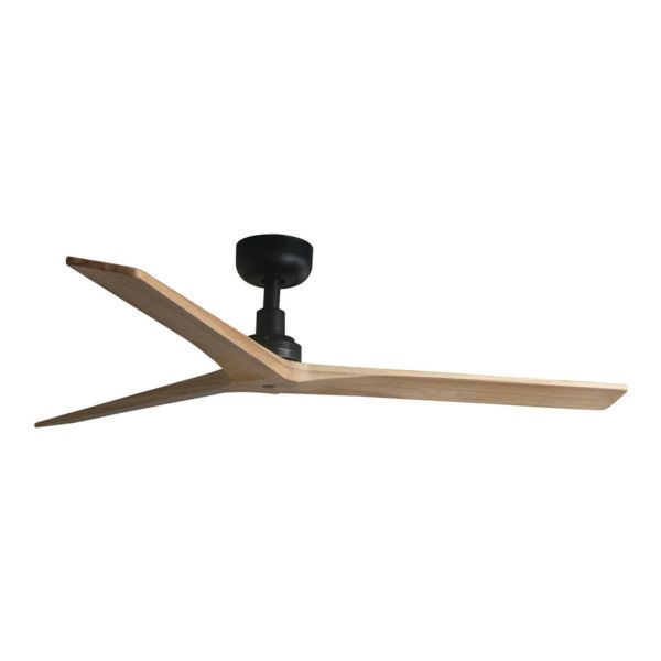 Стельовий вентилятор Faro 34283WT Klim M 1250mm Black 3P Wood Oak Light Tuya