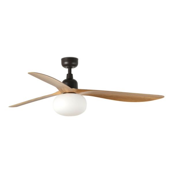 Люстра-вентилятор Faro 34360-11L Outwood L 1500mm Brown 3 Blades Oak IP44 1xE27