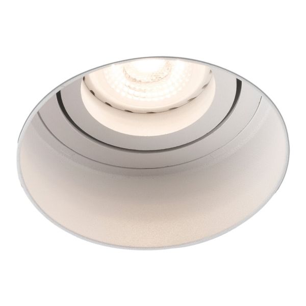 Oprawa punktówa Faro 40110 Hyde R White orientable round recessed lamp without frame