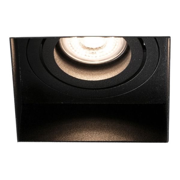 Точковий світильник Faro 40113 Hyde SQ Black orientable square recessed lamp without frame