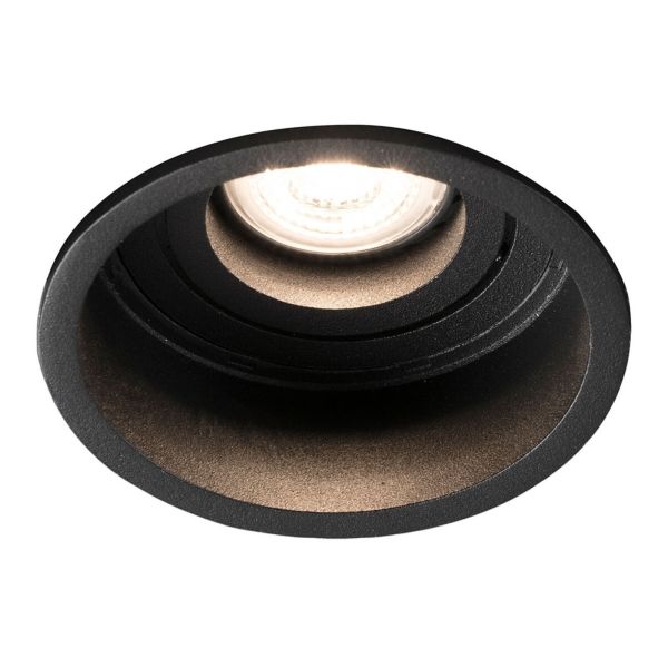 Oprawa punktówa Faro 40119 Hyde R Black orientable round recessed lamp