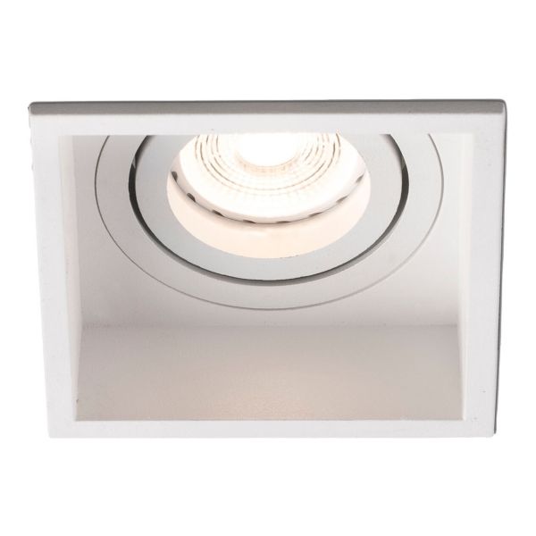 Oprawa punktówa Faro 40120 Hyde SQ White orientable square recessed lamp