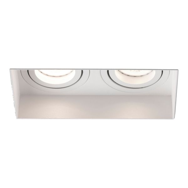 Oprawa punktówa Faro 40122 Hyde SQ 2L White orientable square recessed lamp without frame